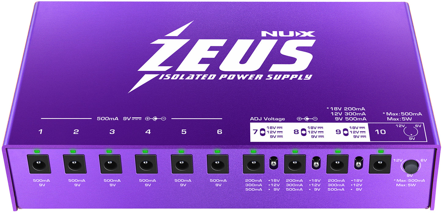 Zeus Guitar Pedal Power Supply