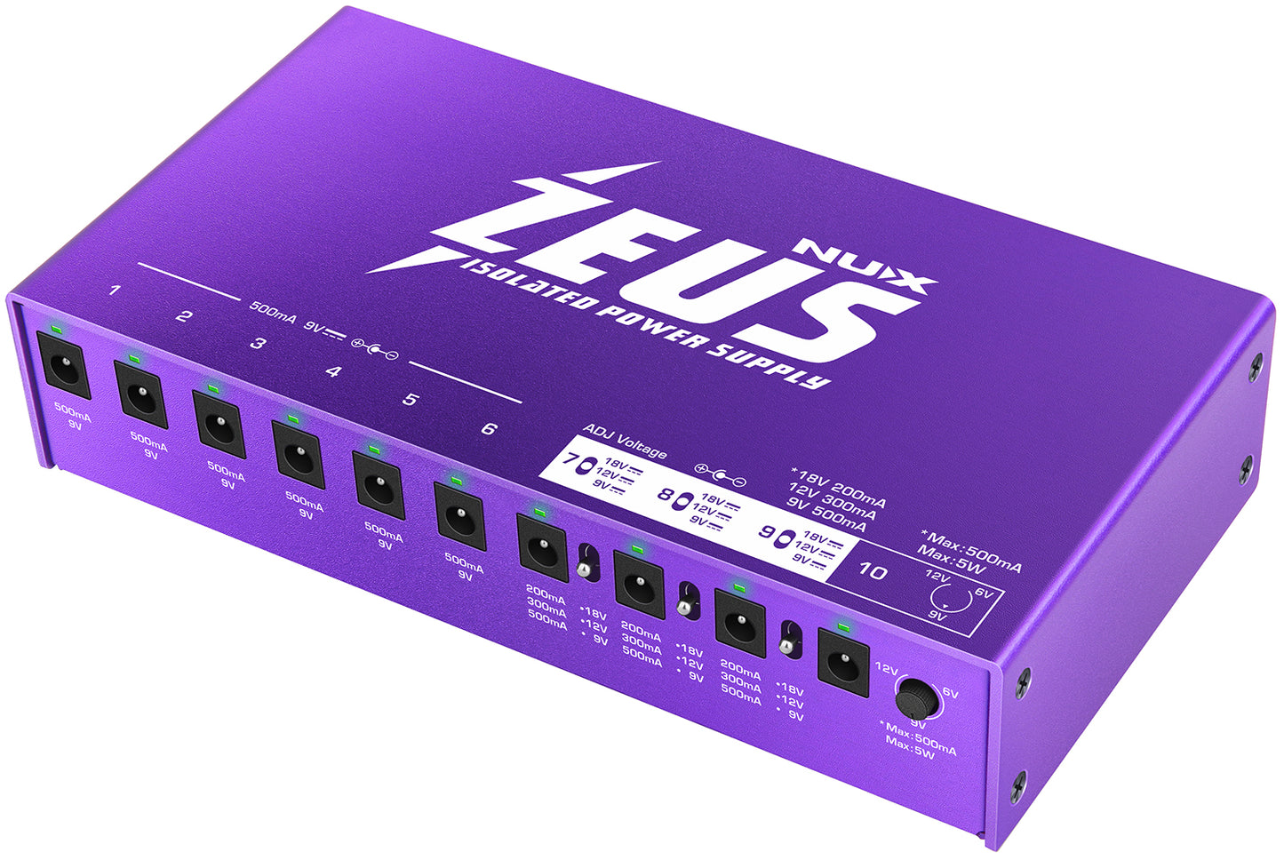 Zeus Guitar Pedal Power Supply