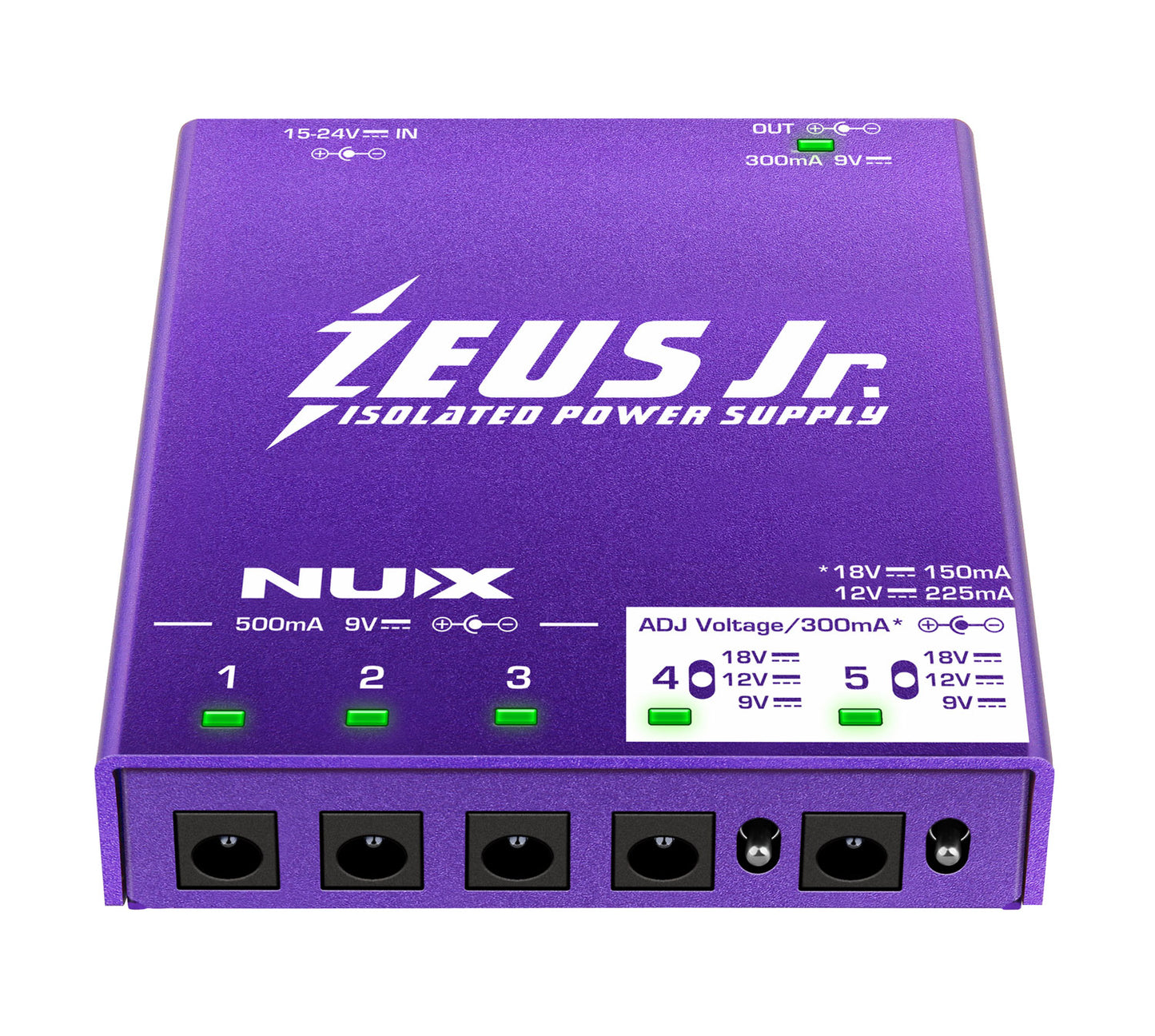 Zeus Jr. Guitar Pedal Power Supply